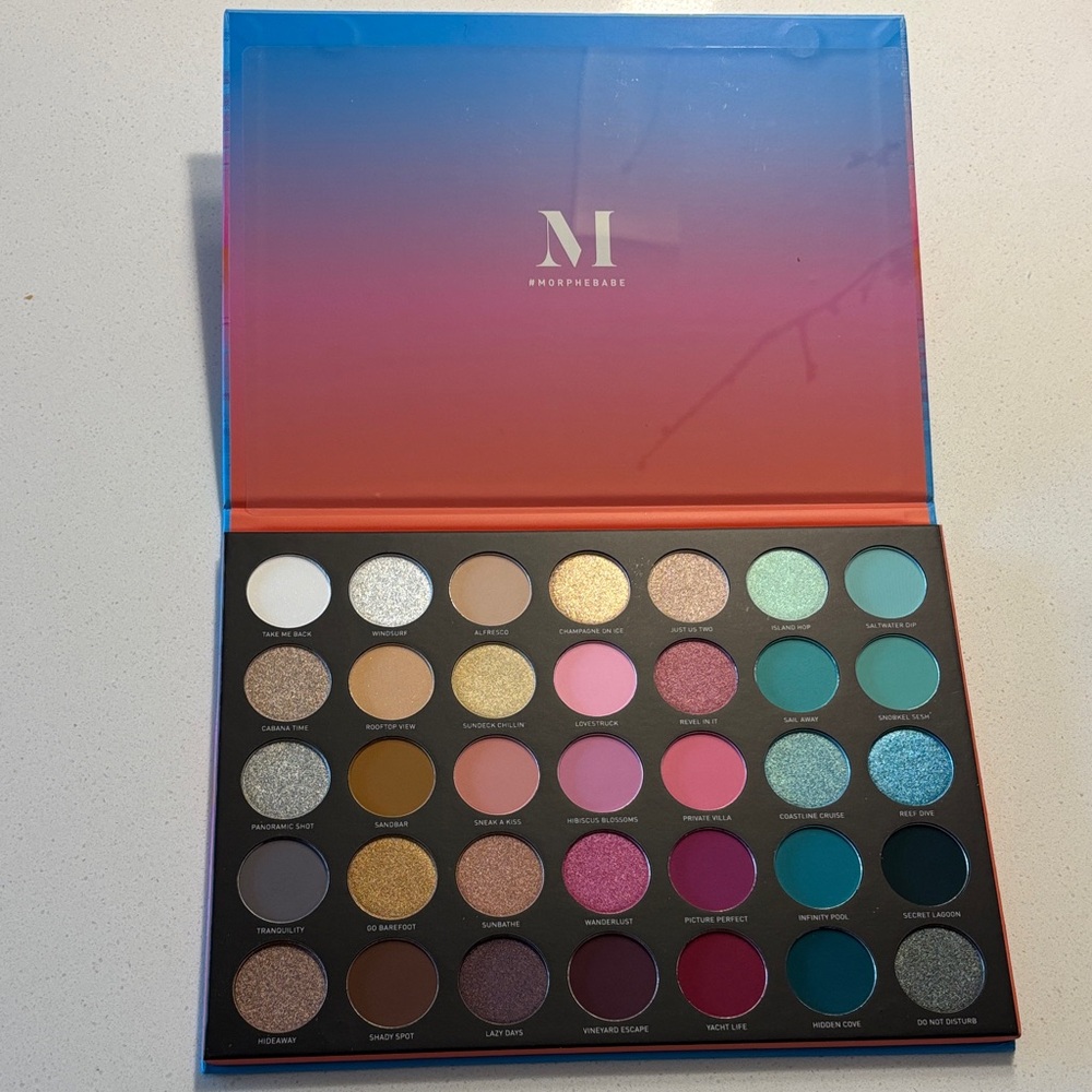 Morphe 35S Sweet Oasis Eyeshadow Palette, NWT